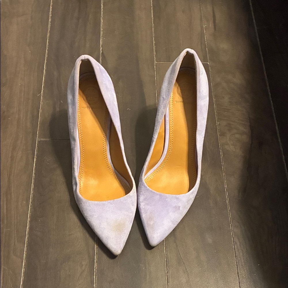 Tory Burch Lavender Suede Heels